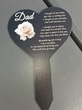 Dad Memorial Stake For Graves Brand New