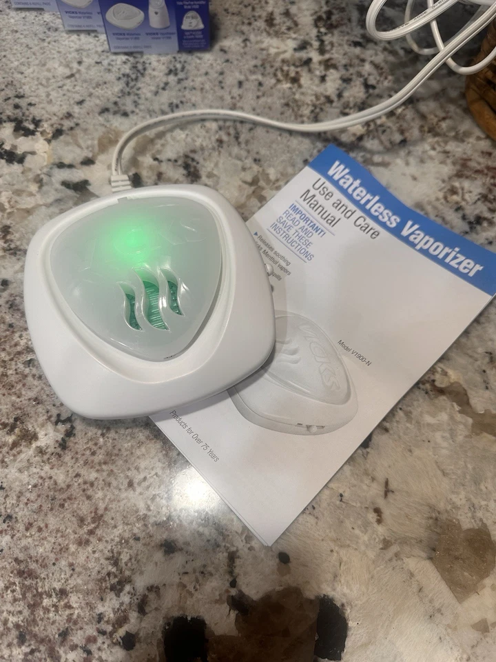 Máquina calmante vaporizador sin agua Vicks 2008 con recargas de mentol (24) con Foto 2 de 4