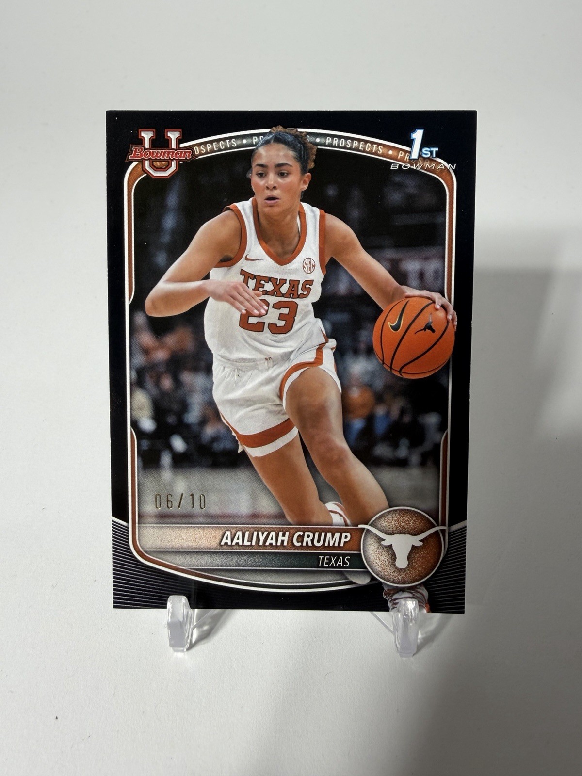 2025-26 Bowman 1st Aaliyah Crump #BPP-33 Black Parallel /10