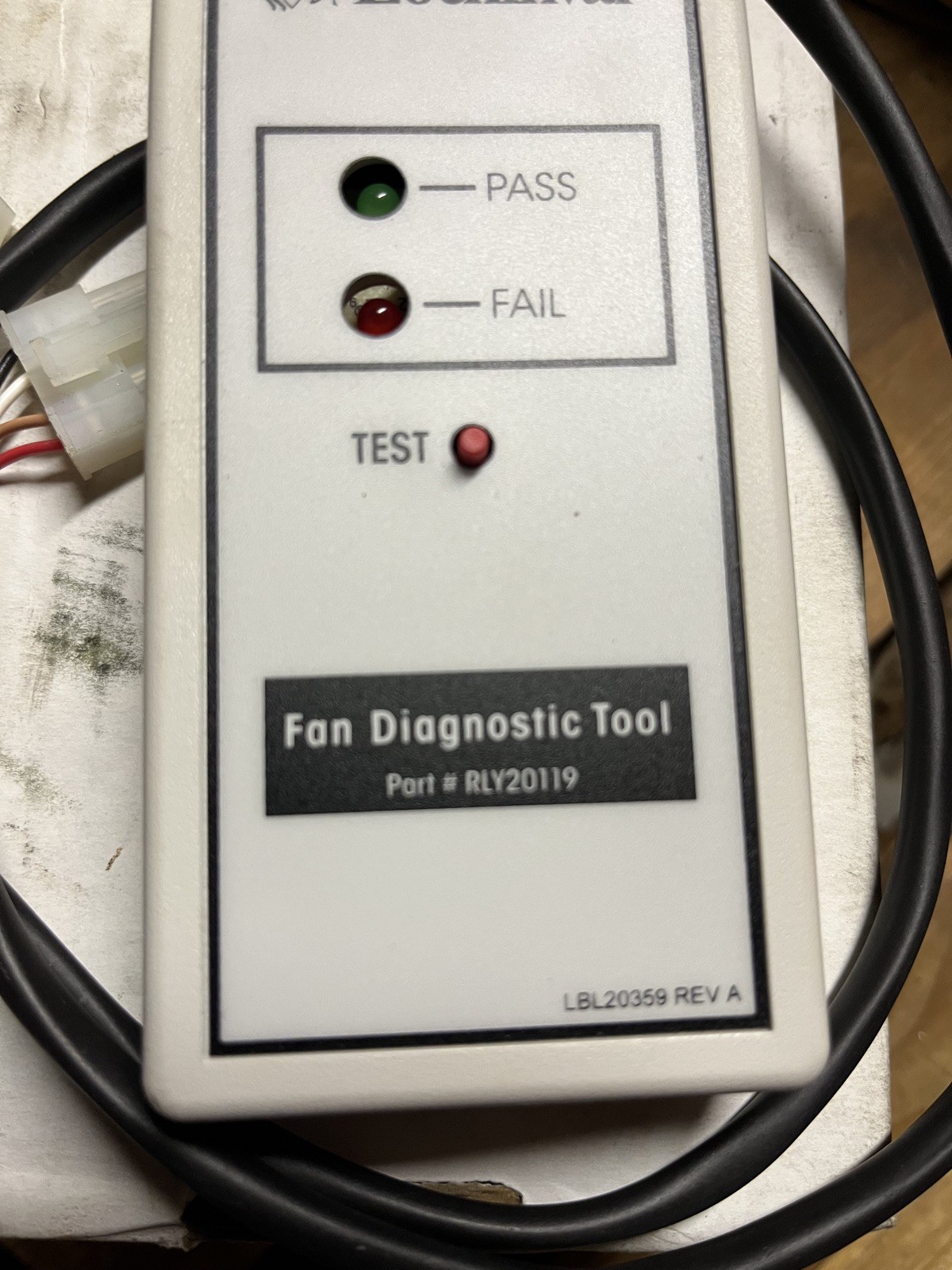 Lochinvar 100208463 Fan Tester Assembly Power Replacement MPN