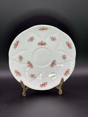 Aynsley Rosebud Saucer Only Floral Bone China England EUC 5 3/4 