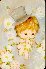 Vintage Baby / Toddler Swap Card #49