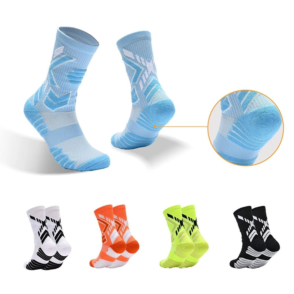 Performance Running Socks 3-Pair - Enhanced Cushioning for Athletic Crew Socks - Image 2 of 4