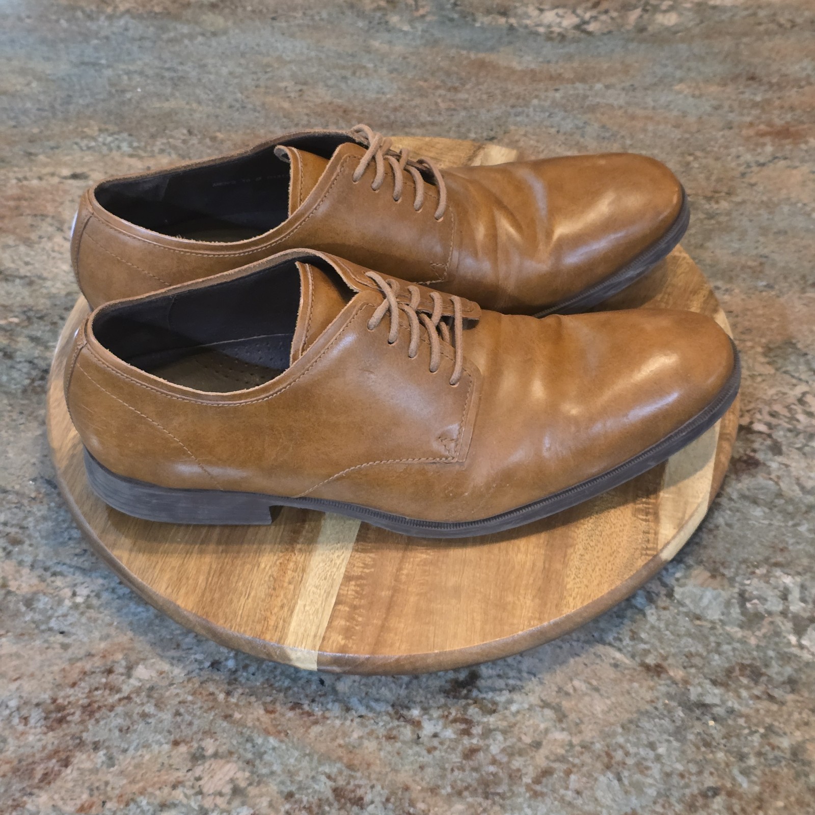 SAOLA Cole Haan Uomo taglia 10 Scarpe eleganti Derby Oxford in pelle marrone