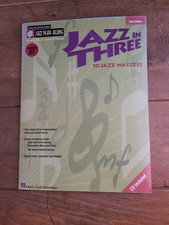 Jazz in Three 10 Jazz Waltzes 2nd Edition Jazz Play Along Book  CD New 2437 
