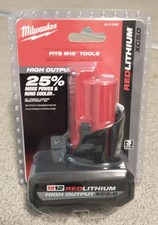 Milwaukee 48-11-2450 M12  RedLithium HIGH OUTPUT 5.0Ah XC5.0 Battery Pack