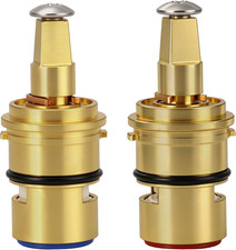 2-Pack 52000 Dual Handle Brass Shell Ceramic Disc Cartridge Fits Moen 2 Pack 5
