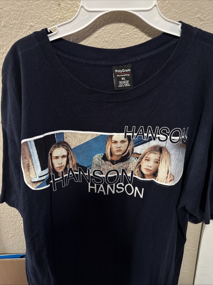 HANSON ハンソン 90s ヴィンテージTシャツ Vintage 90s Hanson Rock Band Concert T-Shirt Adult Size XLBlue