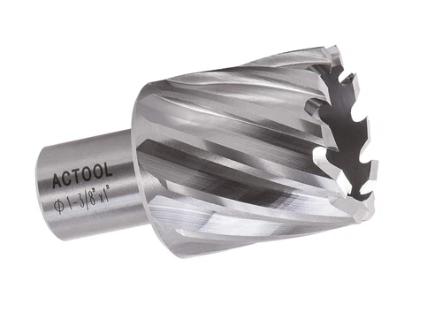 1-3/8" Diameter × 1" Depth of Cut HSS ANNULAR Cutter with 3/4'' Weldon Shank - Picture 1 of 12