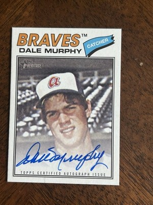 2026 Topps Heritage #ROA-77RO-DM Dale Murphy Real One Auto Braves 