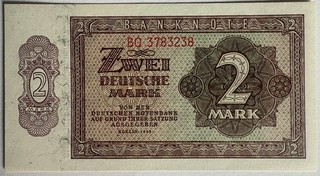 2 Deutsche Mark 1948 DDR kassenfrisch