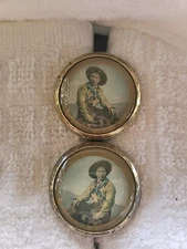 Bridle Rosette's Calamity Jane Gunfighter 2 in brass and glass