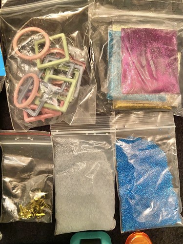 Lot of SCRAPBOOKING SUPPLIES-5 Paper Punches, Glitter, Sequins, Metal Frames,etc - Picture 6 of 9