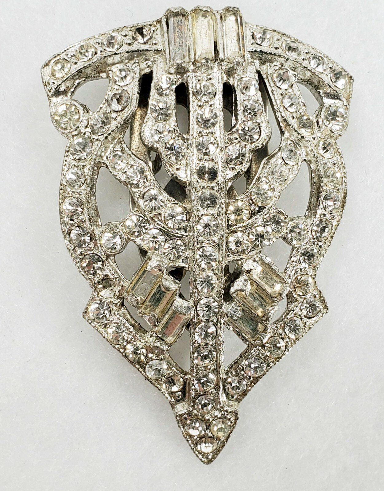 5 Vintage Rhinestone Shoe Clips eBay