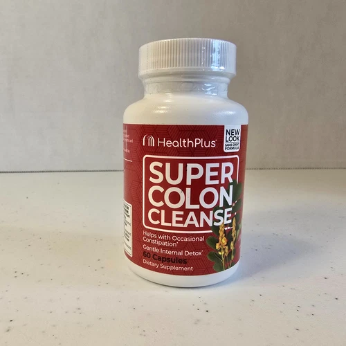 Health Plus Super Colon Cleanse Detox 60 Caps Exp: 4/27