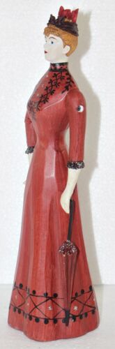 Modefigur Beauty Figura Decoración Muñeca de Moda Dama Roja Vestido Con Pantalla - Imagen 3 de 5