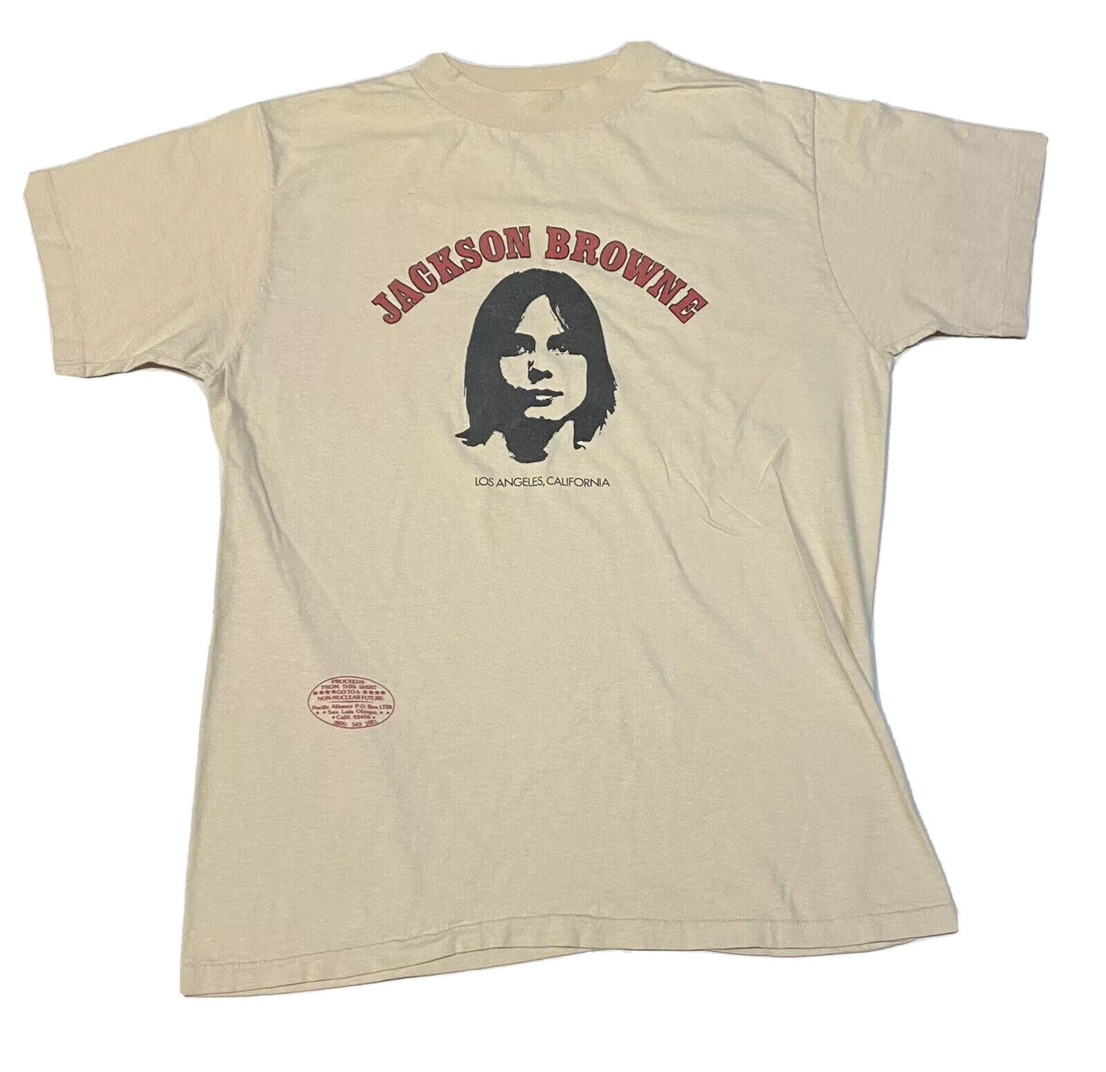 Vintage 70s Jackson Browne Los Angeles CA T-Shirt… - image 1