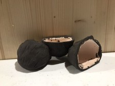(3) BROWN Frodz. dart frog breeding container/ plant holder MADE IN USA Set of 3