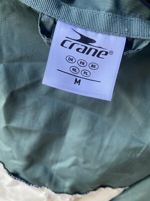 Crane Windbreak Jacket Size M, Green/Beige