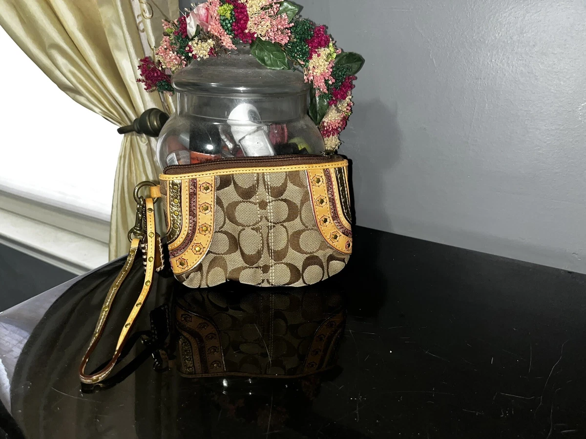 Coach studded wristlet Clearance