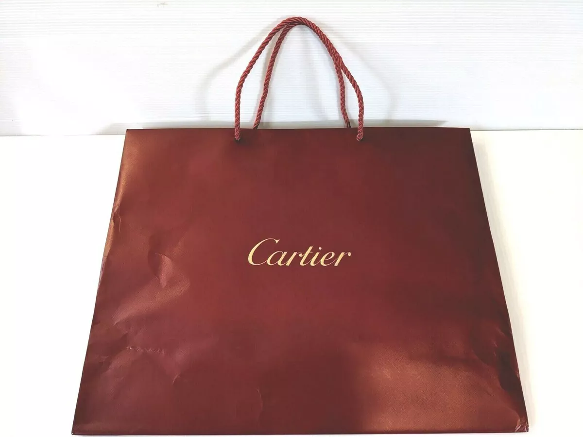 Rare * WHITE Authentic Cartier Paper Shopping Bag !