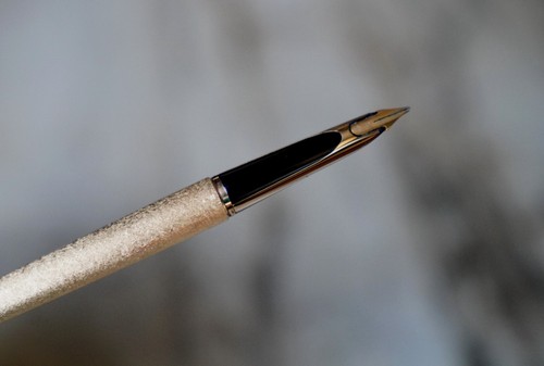 Maravilloso Bolígrafo Pluma Waterman Cf Pl. Oro Poussire de - Macizo 18 Quilates - Picture 9 of 11