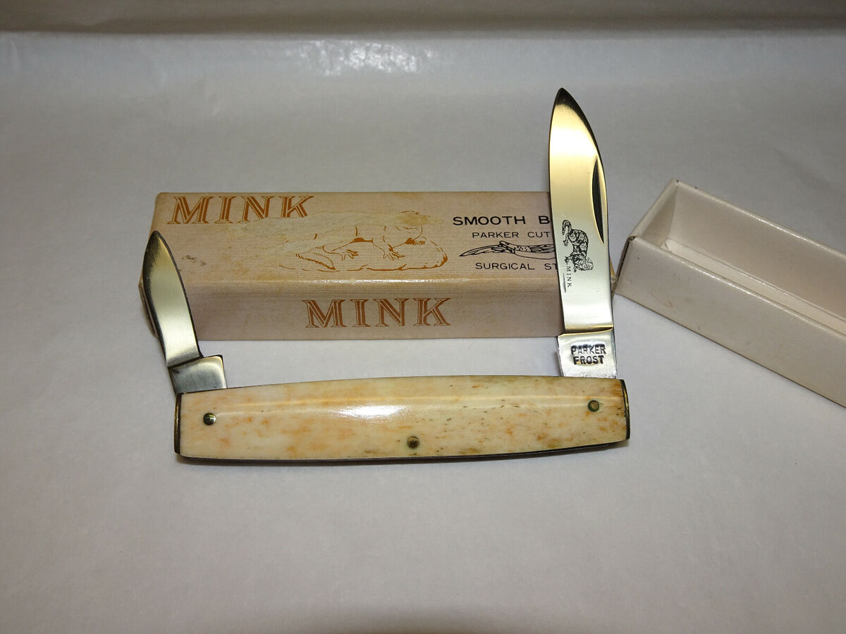 Parker Frost Japan Wildlife Series MINK Smooth Bone Handle Parker Frost Japan Wildlife Series MINK Smooth Bone Handle
