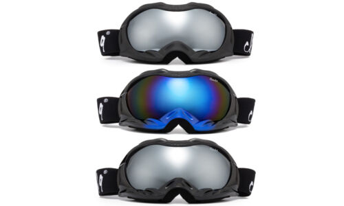 Mens Womens Snowboard Ski Goggles Winter Anti Fog Dual Lens 100% UV w/ Pouch - Picture 1 of 13