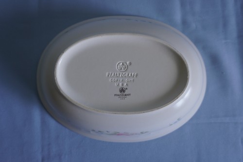 Pfatlzgraff Tea Rose stoneware hanging wall trivet + oval serving bowl - Picture 10 of 10