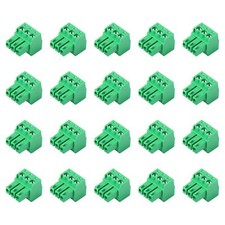 20pcs 3 PIN 3.5mm Pitch PCB Mount Screw Terminal Block ConnectorMale Plug for...