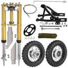 Front Forks Shock 2.50-10 Wheel Drum Brake & Swing Arm Pit Bike CRF50 XR50 CRF70