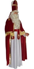 Kostüm Weihnachtsmann Nikolaus Bischof Bischofsrobe M/L XL XXL