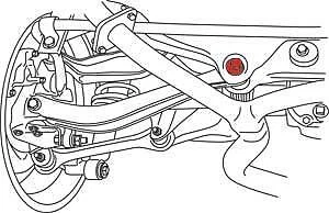 SPC Performance for 00-09 Subaru Impreza / for Legacy / Outback Rear Toe Kit (SI - Image 2 of 3