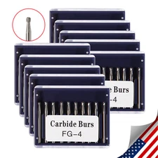 Dental Carbide Burs Tungsten Steel Bur FG # 4 Round for High Speed Turbine