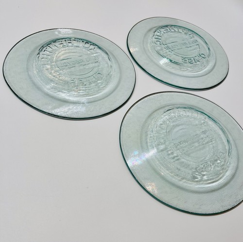 3 Authentic 100% Recycled Glass Plates by Vidrios San Miguel 7-3/4” Salad - Picture 17 of 19