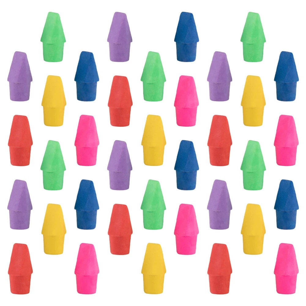 50Pcs clip on pencil toppers pencil eraser caps bulk erasers for pencils  pencil | eBay