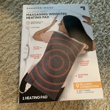 Sharper Image Calming Heat Massaging Weighted Pad CWT02106 New