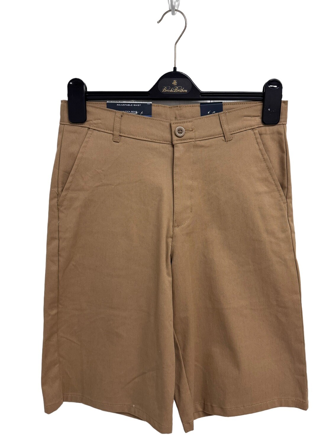 Nautica Boys' School Uniform Performance Short pants burnished khaki size 16R
