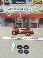 Lesney Matchbox Lotus BRM No. 52, 1 set of tires and 1 driver, CAR NOT INCLUDED