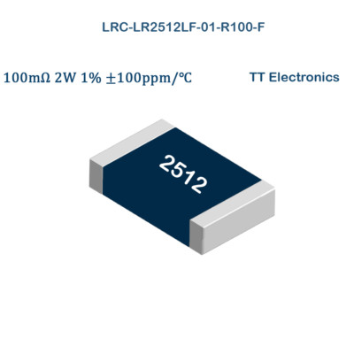 10X LRC-LR2512LF-01-R100-F TT Elec. SMD Current Sense Resistor 0.1Ohm 1% 2W 2512