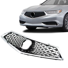 For ACURA TLX 2018 2019 2020 Front Grille Grill Bumper Black/Chrome Assembly