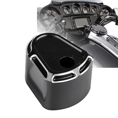 70'SVintage 純正 Electra Glide ポイントカバー Deep Black Ignition Switch Cover For Harley Touring Street Road