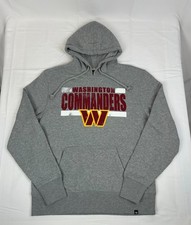  NEW NFL Washington Commanders Hoodie Sweatshirt Men  s Large Grey