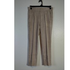 Alfred Dunner NWT Size 10 Tan Slim Fit Comfort Stretch Textured Pull-On Pants