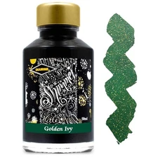 Golden Ivy Shimmering Fountain Pen Ink 50ml Fast Drying Non Toxic Pearlescent