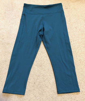 Tek Gear Ultrastretch Women s Teal Leggings, Size L, NWT
