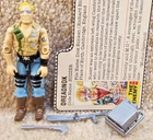Complete Really Nice Vintage 1985 GI Joe Dreadnok Buzzer v1 With Filecard