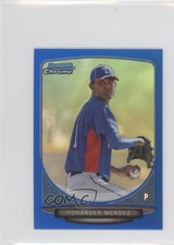 2013 Bowman Chrome Minis Blue Refractor 58/99 Yohander Mendez #308 7p8