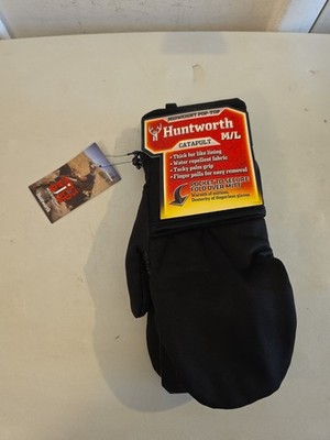 Huntworth Catapult M/L Midweight Pop-Top Hunting Gloves Thick-Fur Like Lining 
