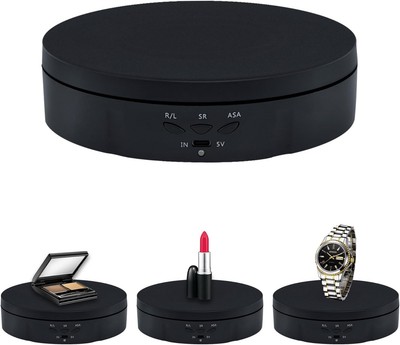 Mcbazel Motorized Rotating Display Stand,5.7inch 360 Degree Black+5.7inch 